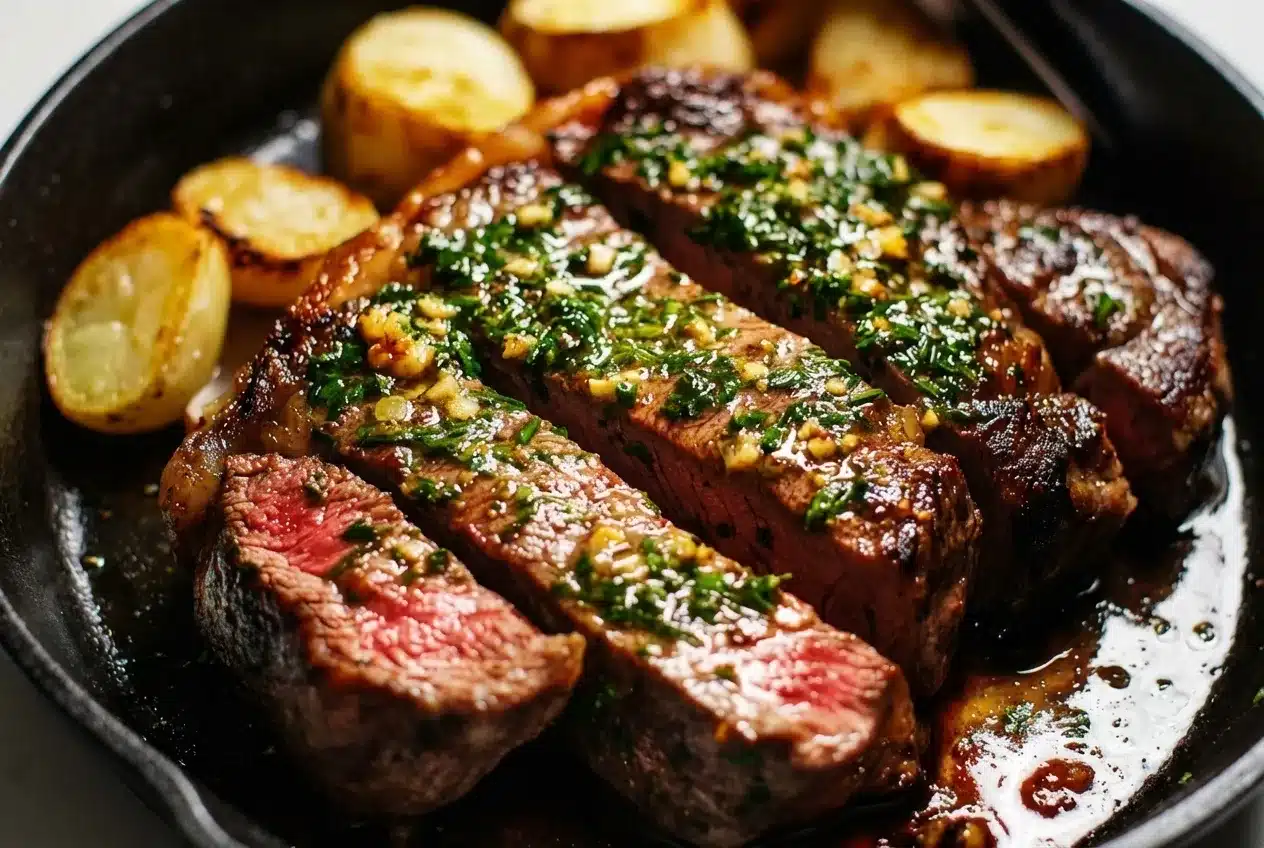 Elevate Your Steak: Herb Butter Basted Cast Iron Perfection